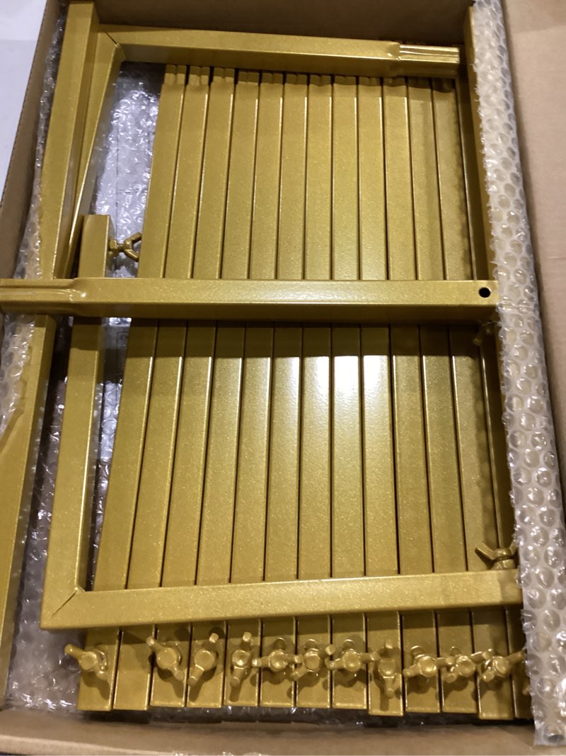 Condition photo showing New/Like New for Asee'm 6.6FTx4FT Gold Wedding Arch Backdrop Stand Square Metal Rectangular Arch Frame for Ceremony Party Birthday Bridal Baby Shower Anniversary Arbor Balloon Decoration 6.6x4FT(HxW) Gold