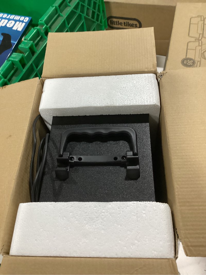 Condition photo showing As Is for 60w (80w peak) portable bluetooth speaker with double subwoofer heavy bass, bluetooth 5.0 wireless 100ft outdoor speaker, support fm radio, led colorful lights, stereo sound, for home, party, travel