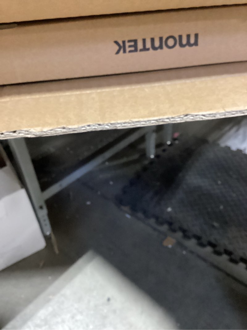 Condition photo showing New/Like New for montek ultra slim tv wall mount for 43-90 inch tvs | 1.1" thin low profile full motion bracket | dual swivel articulating arms with tilt | max vesa 600x400mm | holds 132lbs | fits 16"/18" studs