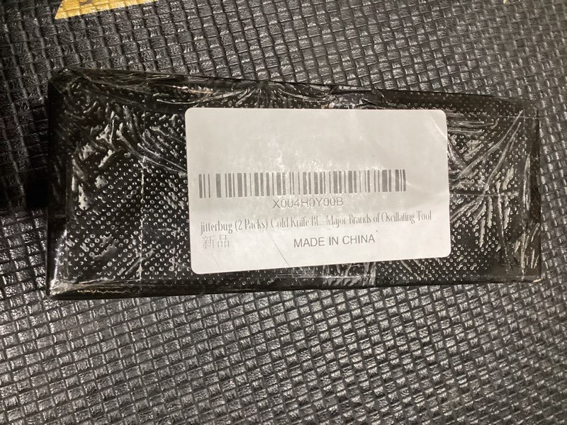 Condition photo showing Good Condition for jitterbug (2 packs) cold knife blade l-shaped windshield cutting blades for car door window seal cutter windscreen removal tool - fit all major brands of oscillating tool