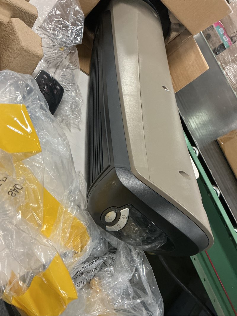 Condition photo showing As Is for Lasko 1500W Ceramic Tower Space Heater with Remote, Thermostat, Timer & Widespread Oscillation