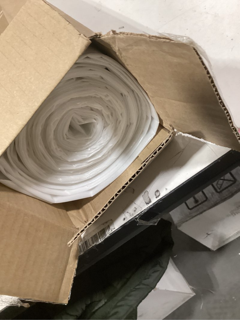 Condition photo showing Good Condition for Aluf Plastics 6 MIL Thick Extra Strong Heavy Duty Clear All Purpose Vapor and Moisture Barrier Sheet Tarp/Drop Cloth - 10' x 25' - for Painting, Furniture, Carpet, Contractor, & Construction 10ft x 25ft Sheeting, 6 Mil, 1 Count Clear