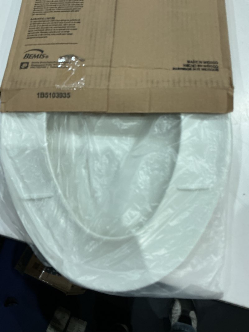 Condition photo showing As Is for bemis 170 durable plastic toilet seat, elongated, white