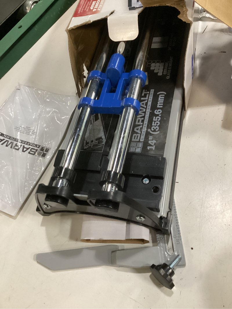 Condition photo showing As Is for barwalt 14-in tile cutter
