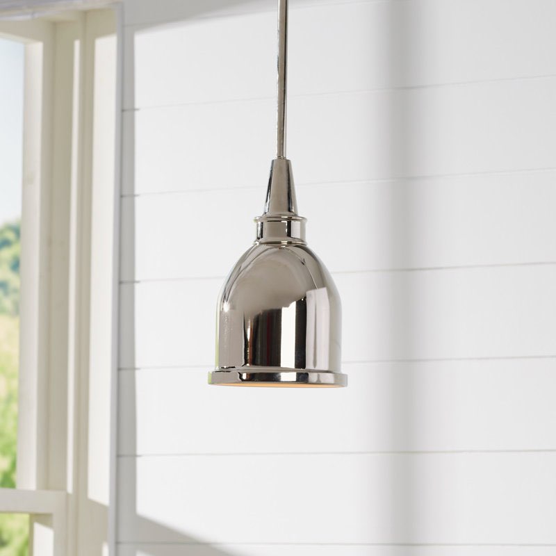 Condition photo showing New/Like New for Manston 1 - Light Single Bell Pendant Finish: Polished Nickel
