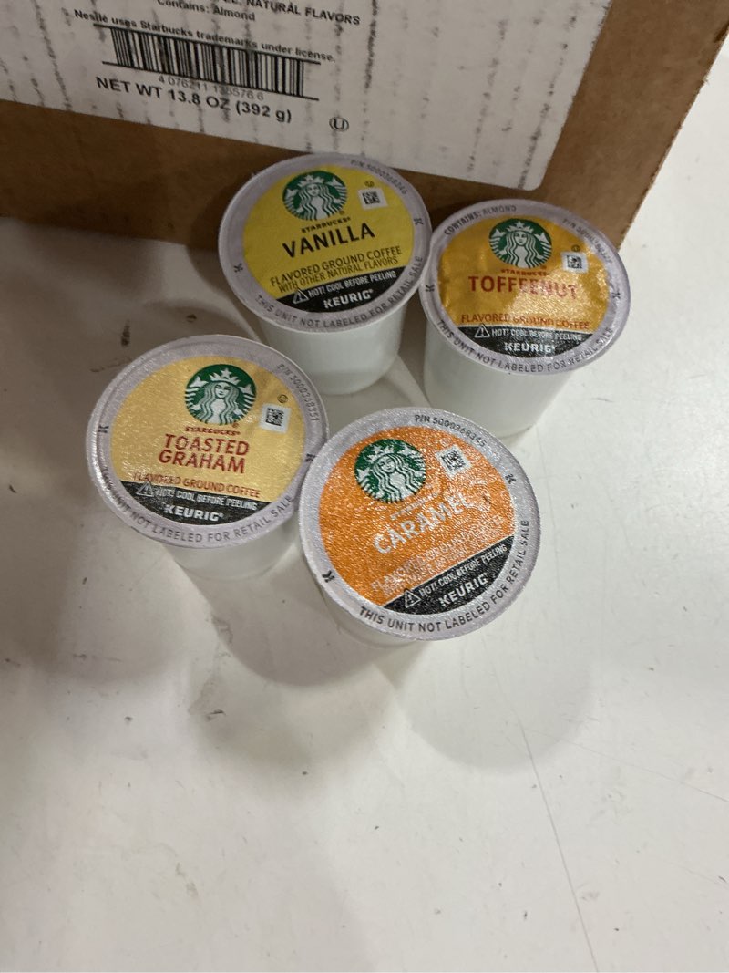 Condition photo showing Good Condition for (B.B.Y JUL/02/2025))Starbucks K-Cup Coffee Pods, Light, Medium, Dark Roast & Flavored Variety Pack for Keurig Brewers, 1 box (40 pods total) Classic Mix (10 Roasts) 40 Count (Pack of 1)