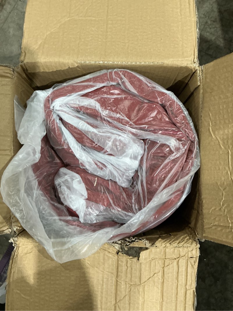 Condition photo showing New/Like New for chaise lounge cushions outdoor, 72 x 21 x 6 inch olefin waterproof and fade resistant patio furniture lounge chair cushions with removable cover, lounger pad with handle and 16 straps, red red 1 pack- 72"x21"x6"