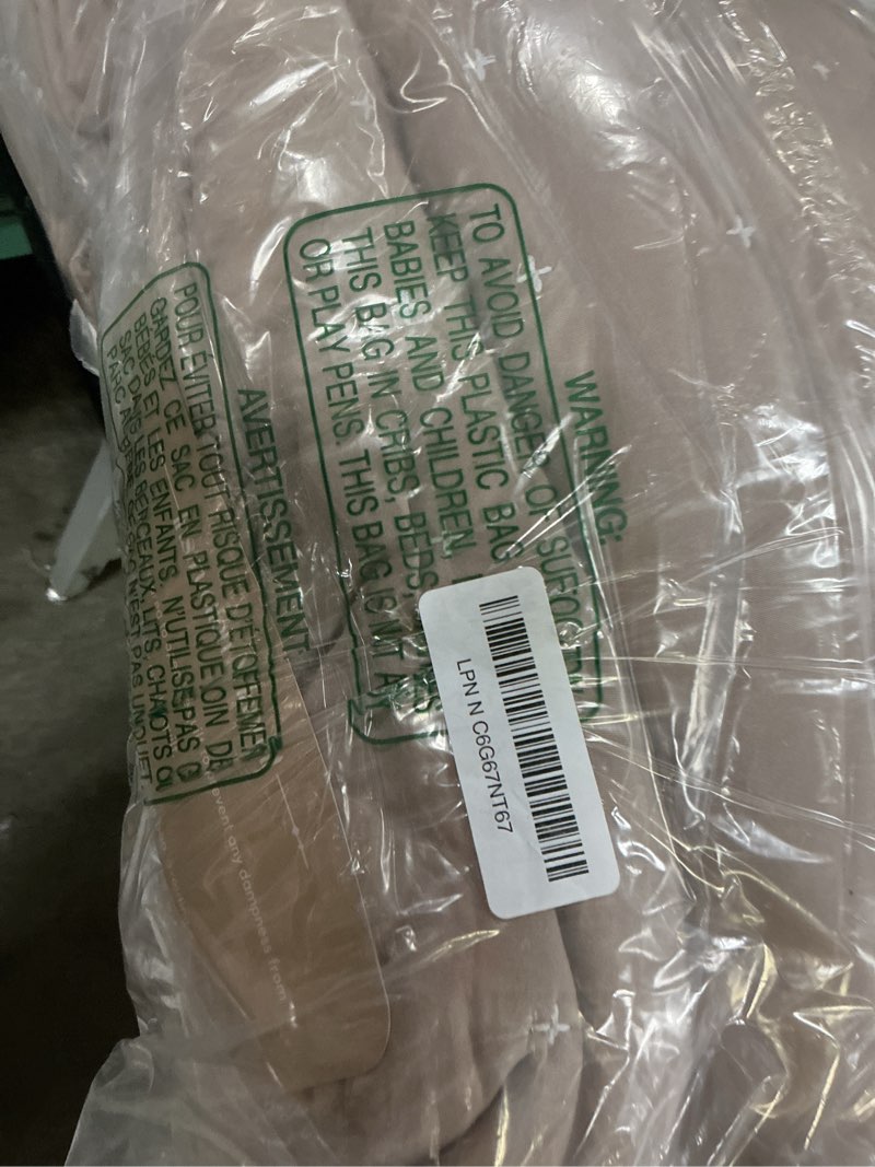 Condition photo showing Good Condition for wdcozy beige twin size quilt bedding sets with pillow sham, tan cream lightweight bedspread coverlet, quilted blanket thin comforter bed cover, all season summer spring, 2 pieces, 68x90 inches deep beige (white cross stitching) twin