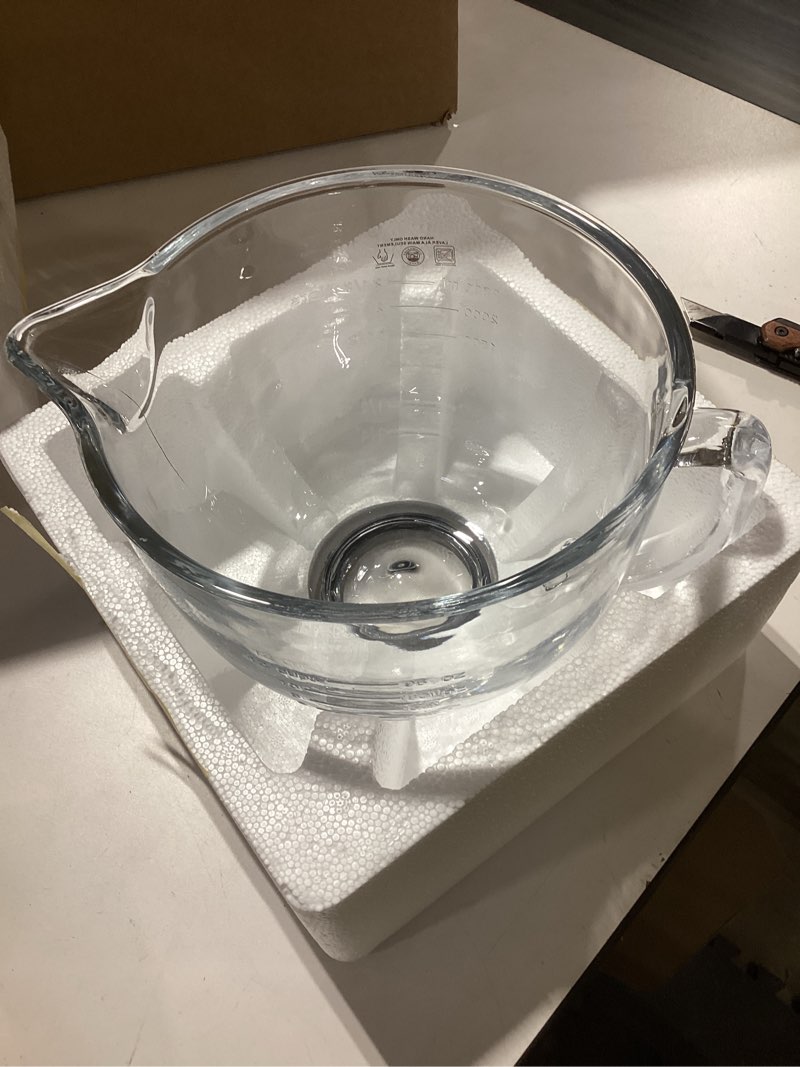 Condition photo showing Good Condition for MOLIGOU Glass Mixing Bowl for Kitchenaid 4.5 and 5 Quart Tilt-head Stand Mixers, 5 Quart Glass Kitchenaid Mixer Bowl