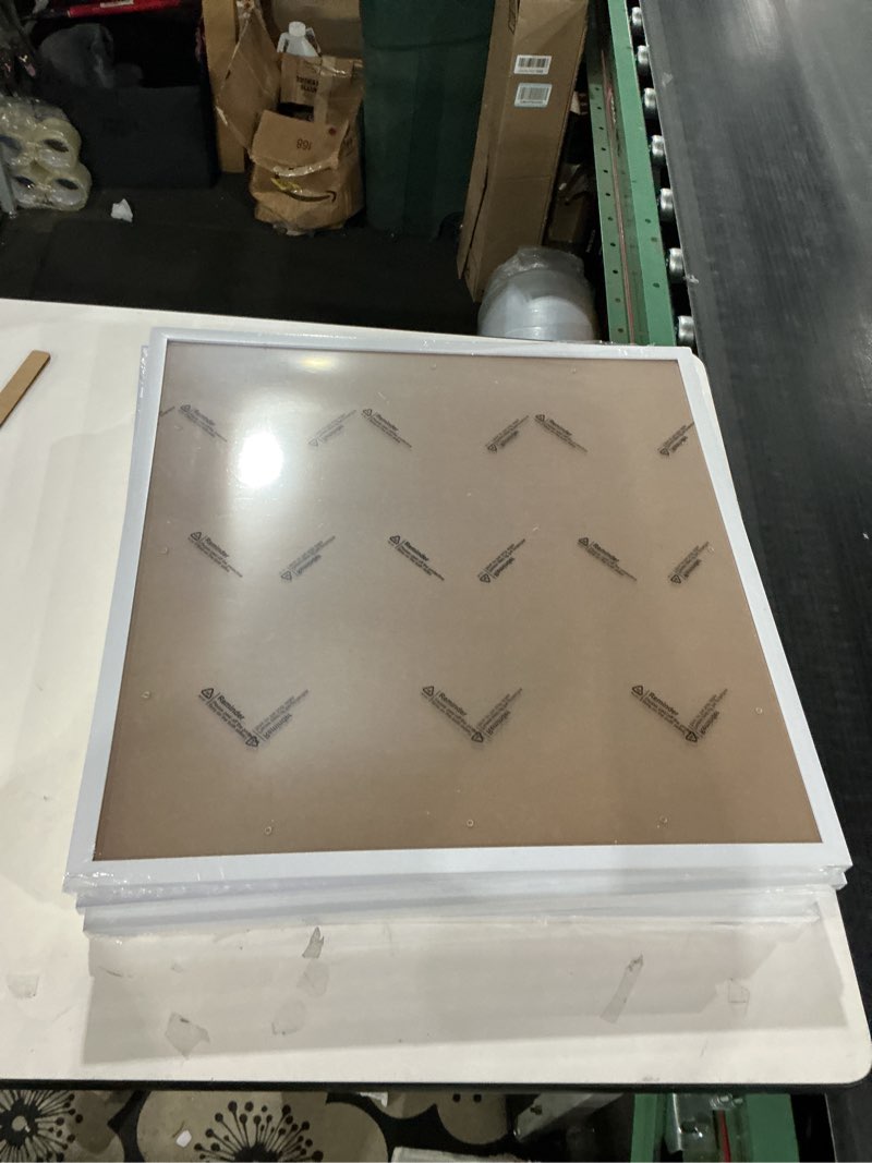 Condition photo showing As Is for ONE Picture Frame, Frame for Canvas Collage Photo Poster Certificate Wall Gallery, High Transparent Horizontal Vertical White Square White 