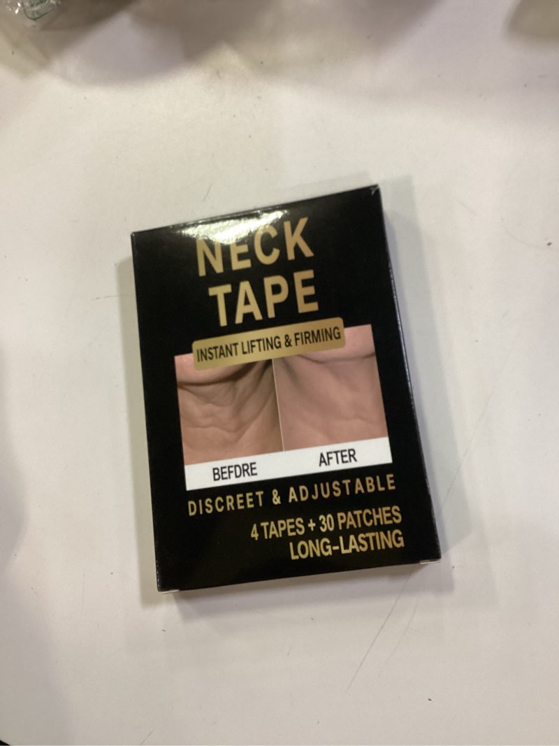 Condition photo showing New/Like New for sinBron Neck Tape Lifting Invisible - 30PCS Instant Lift for Sagging Skin & Wrinkles, Hypoallergenic Neck Behind Lift Tape for All Skin Types (4 Elastic Bands)