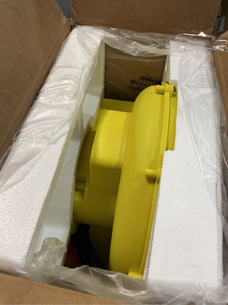 Condition photo showing As Is for Ziziella Bounce House Blower, 380W 0.51HP Powerful Inflatable Blower Portable Air Pump for Outdoor Inflatables, Bubble House, Jump Slides, Water Slide, Inflatable Castle