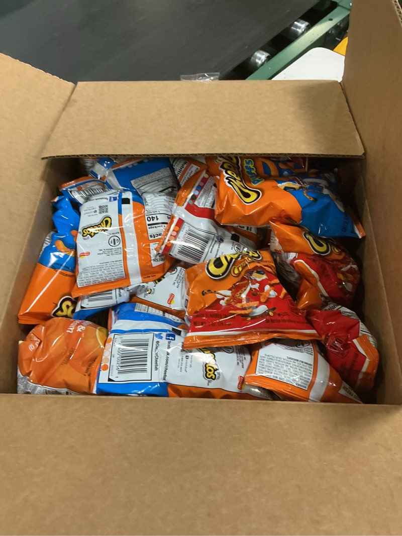 Condition photo showing Good Condition for (BB. Feb 10- 2026) Frito-Lay Cheesy Mix 6 Flavor Variety Pack, Single Serve Bags (40 Pack), Doritos, Cheetos, Lay's, Munchies, SunChips Cheesy Mix 40 Count (Pack of 1)