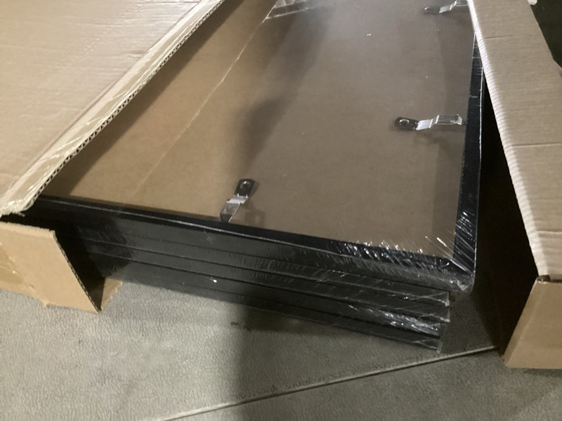 Condition photo showing New/Like New for upsimples 16x24 picture frame set of 5, display pictures 14x20 with mat or 16 x 24 without, wall gallery poster frames, black black 16x24