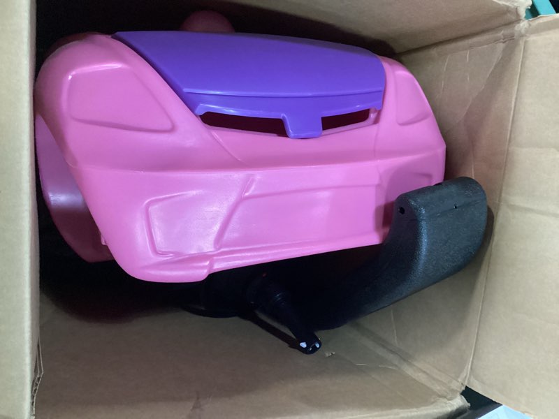 Condition photo showing Good Condition for step2 whisper ride ii kids push cars, ride on car, seat belt, horn, toddlers ages 1.5 – 4 years old, max weight 50 lbs., quick storage, stroller substitute, pink pink large