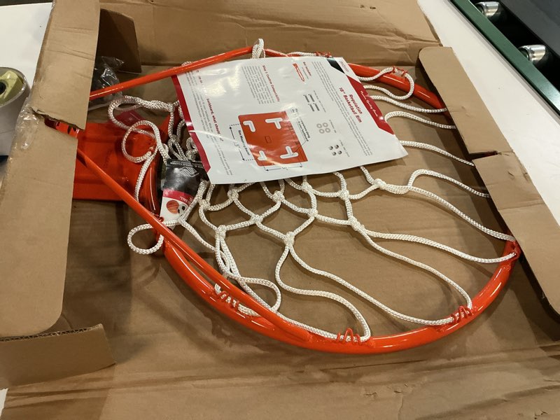 Condition photo showing Good Condition for gosports regulation 18" steel basketball rim - choose from fixed or breakaway - use for replacement or garage mount