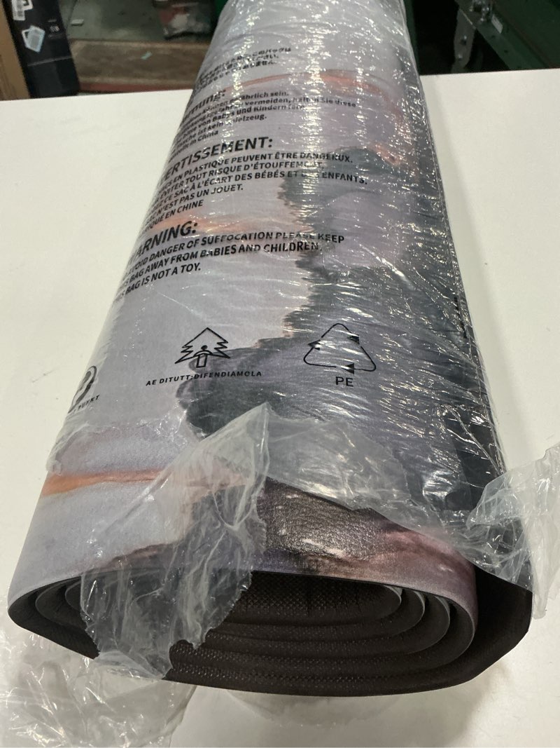 Condition photo showing New/Like New for Mrcrypos Luxury Black and Gold Marble Kitchen Rugs PVC Leather Waterproof Non Slip Cushioned Standing Mats Anti Fatigue Kitchen Runner Rugs for Floor,Sink,Laundry,Office 23.5\" W x 70\" L 23.5\" W x 70\" L Black Marble