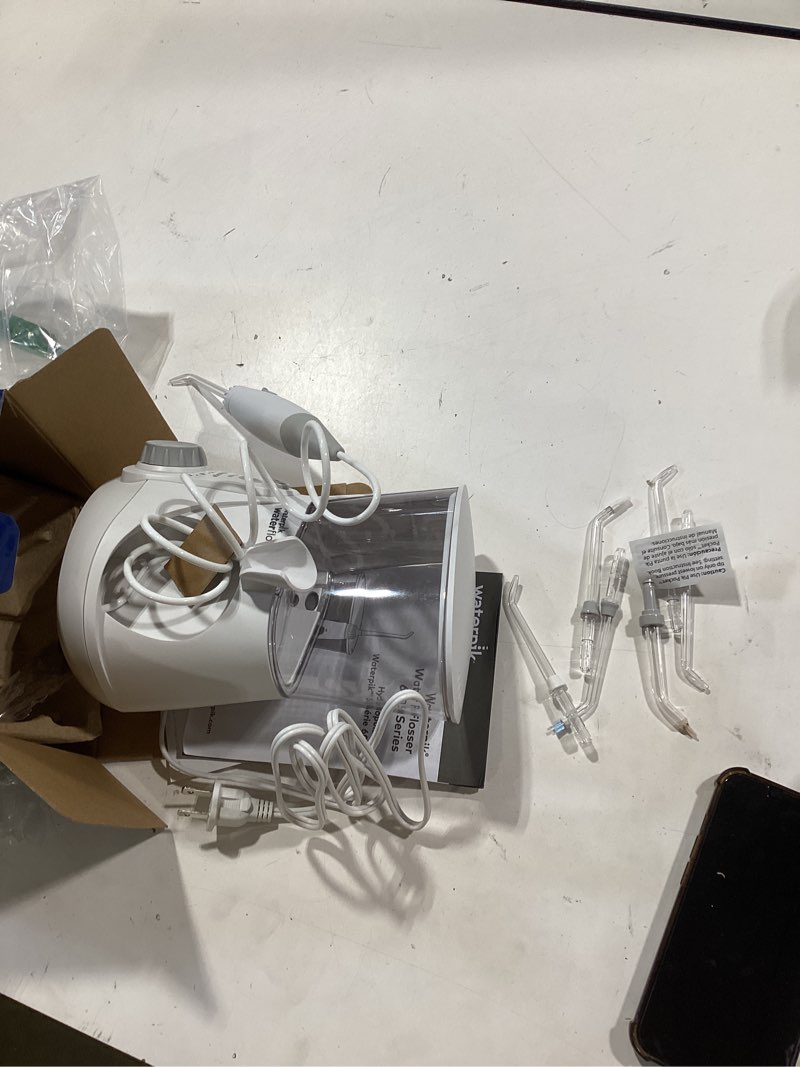 Condition photo showing Good Condition for waterpik aquarius water flosser for teeth cleaning, gums, braces, dental care, electric power with 1