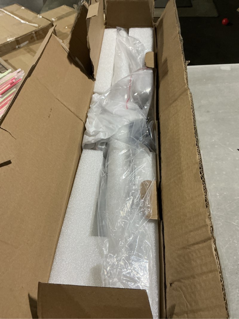 Condition photo showing Good Condition for moen curved adjustable spring tension no drill shower curtain rod for bathroom, brushed nickel finish, csr2172bn brushed nickel curtain rod