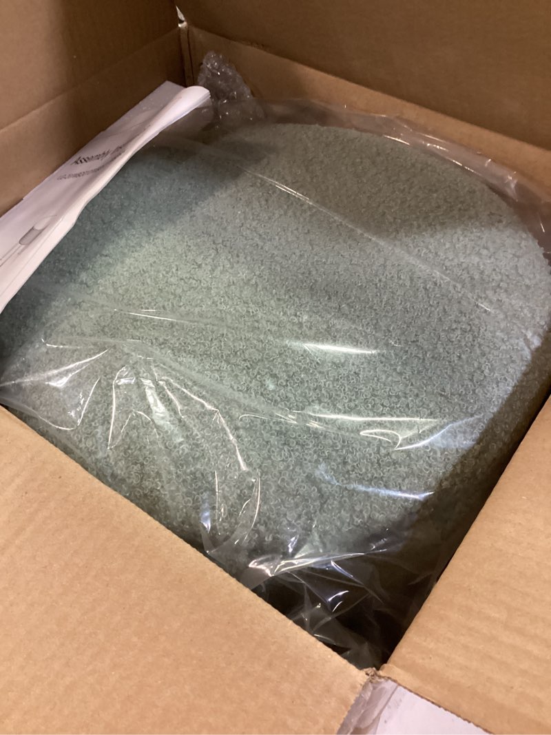 Condition photo showing Good Condition for IBUYKE Teddy Velvet Storage Footrest Stool Ottoman, Makeup Vanity Stool Side Table with Removable Co