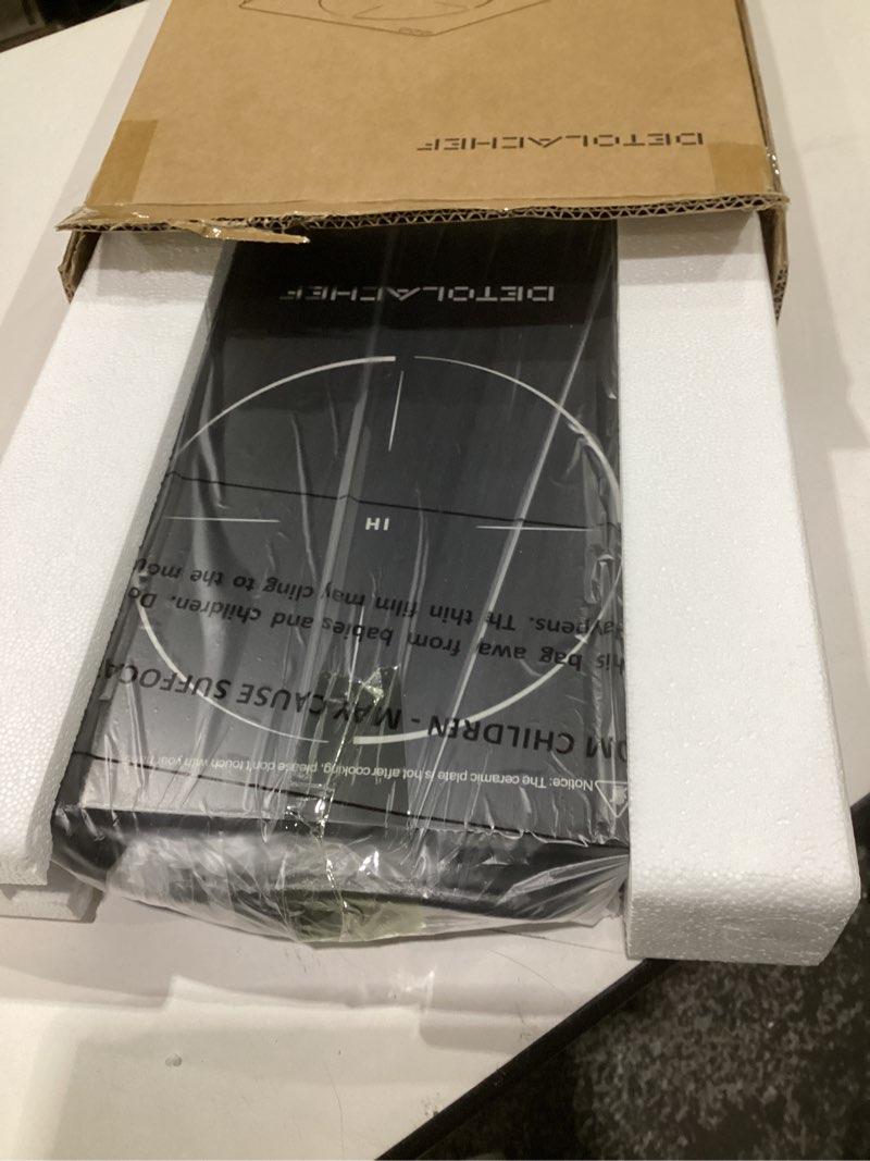 Condition photo showing Good Condition for induction hot plate, 1800w hot plate electric cooker, 10 temperature setting, led sensor touch, kids safety lock, auto-off & pan detection, induction burner with timer