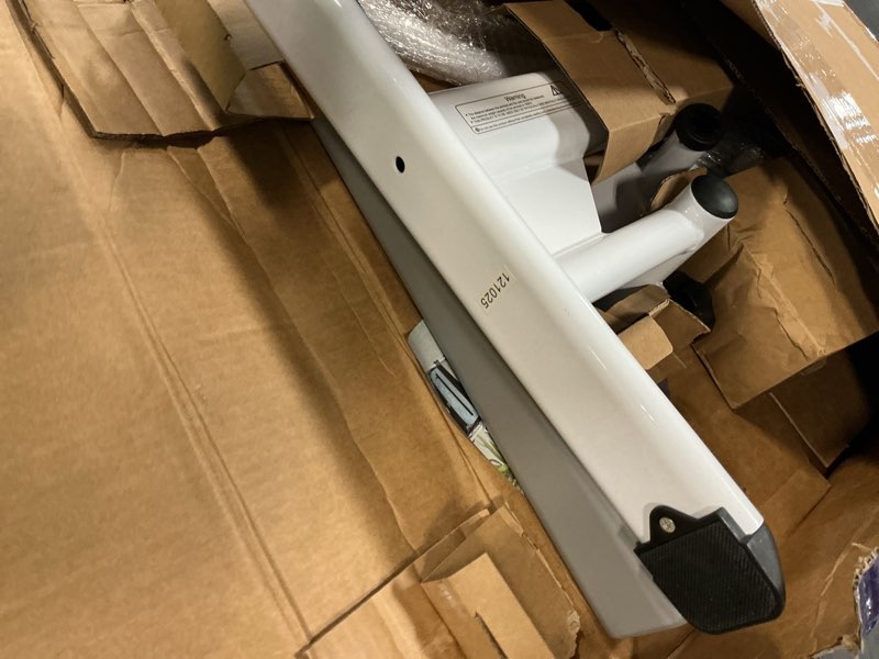 Condition photo showing As Is for kmina - toilet safety rails for seniors (330 lbs), frame with arms, adjustable height and width, grab bars