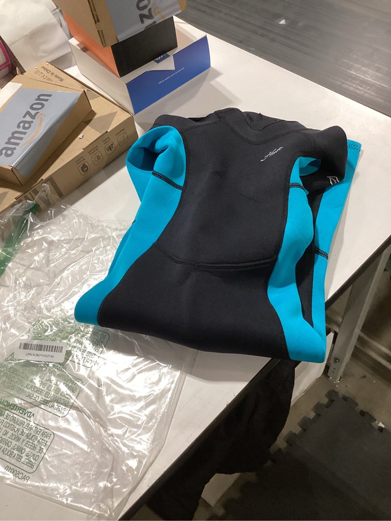 Condition photo showing New/Like New for Hevto Kids Wetsuit for Boys Girls Toddler Youth 3/2mm Neoprene Full Wet Suits in Cold Water for Swimming Surfing Diving K1-3mm-Back Zip-Blue 5
