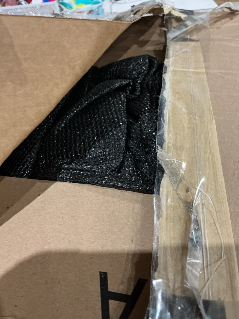 Condition photo showing As Is for qlofei shade cloth for patio, 80-90% sunblock shade sails for garden pergola outdoor, sun protection screen with grommets, easier to hang neting covers for kennel chicken coop lawn, 20x40 ft 20'x40' 80-90% shade