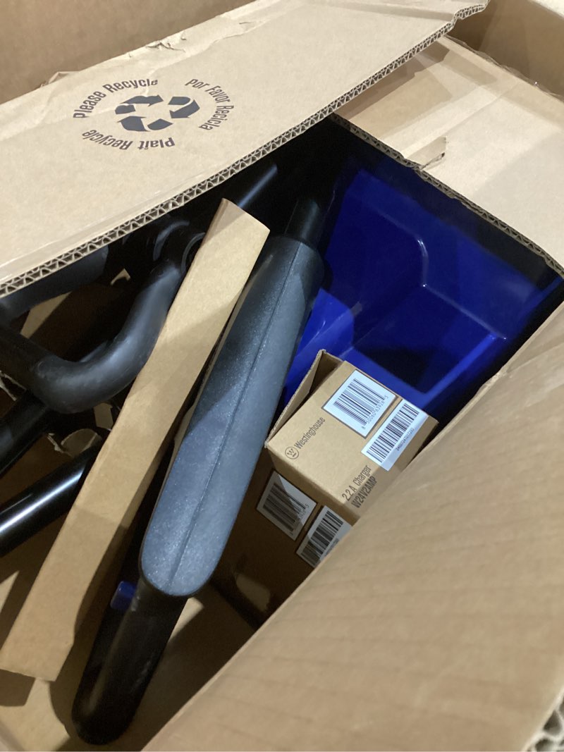 Condition photo showing As Is for Westinghouse WSnow11S 24V Cordless Snow Shovel 11 Inch Kit, 24V 4Ah Battery, Fast Charger, Electric Snow Shovel with 20ft Throwing Distance, Plows 75lbs/min, Compatible with Snow Joe Batteries 11 Inch with Battery/Charger