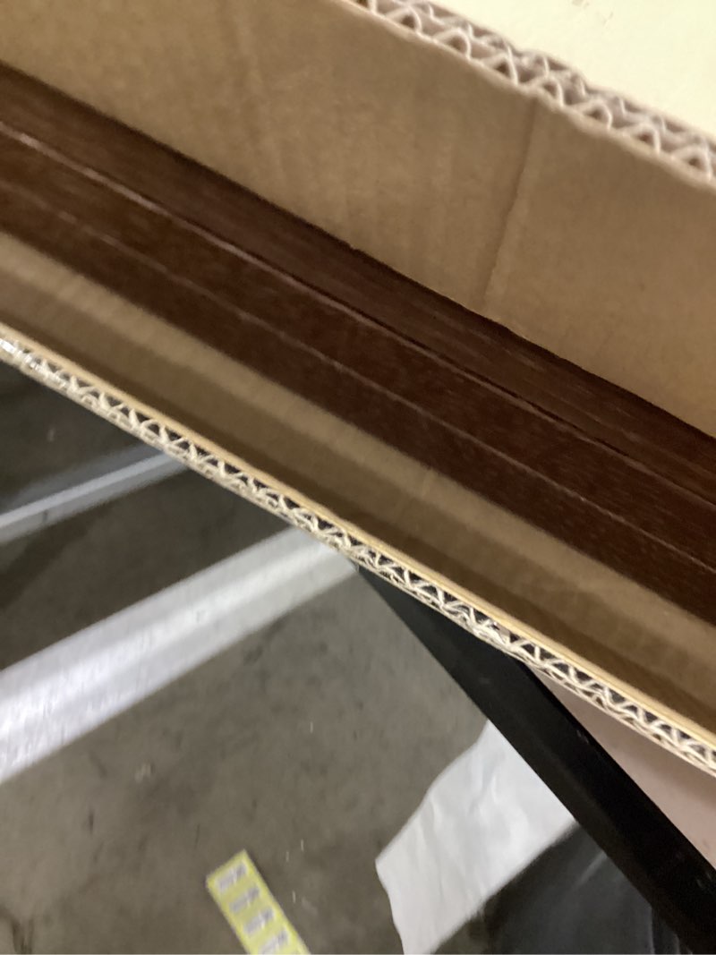 Condition photo showing Good Condition for Minimalist 20x24 Frame with Mat for 16x20, Brown Walnut, Solid Wood 20x24 Poster Frame for Pictures or Art Prints, Lightweight for Wall Mount (3 Pack, Walnut) 20"x24" - 3pk Walnut