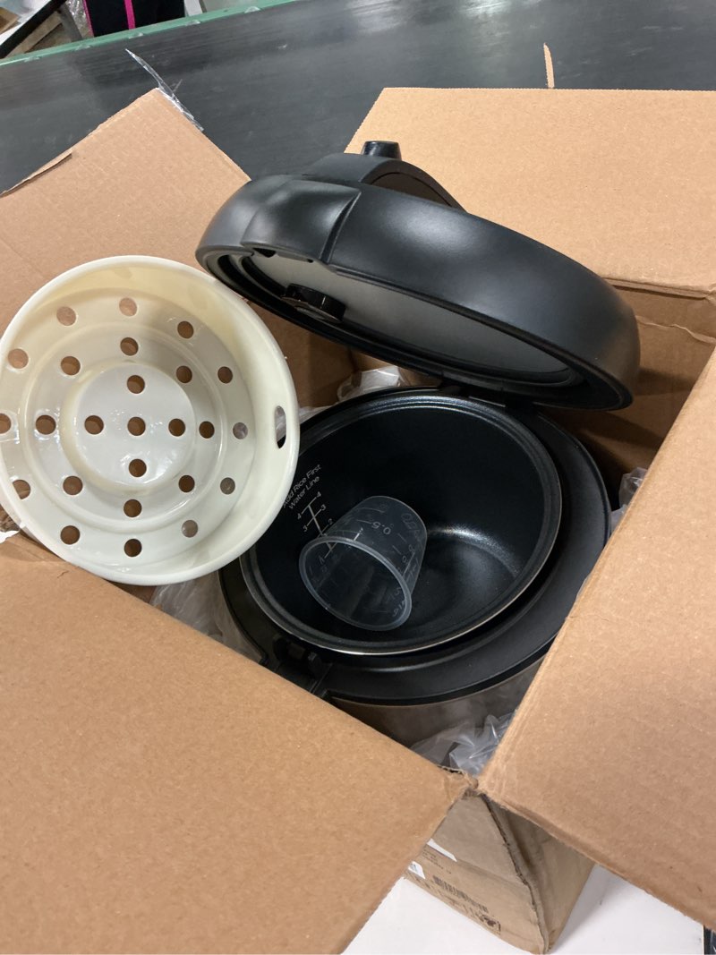 Condition photo showing Good Condition for COMFEE' Compact Rice Cooker, 6-in-1 Stainless Steel Multi Cooker, Slow Cooker, Steamer, Saute, and Warmer, 2 QT, 8 Cups Cooked(4 Cups Uncooked), Brown Rice, Quinoa and Oatmeal, 6 One-Touch Programs Basic_4 Cups Uncooked