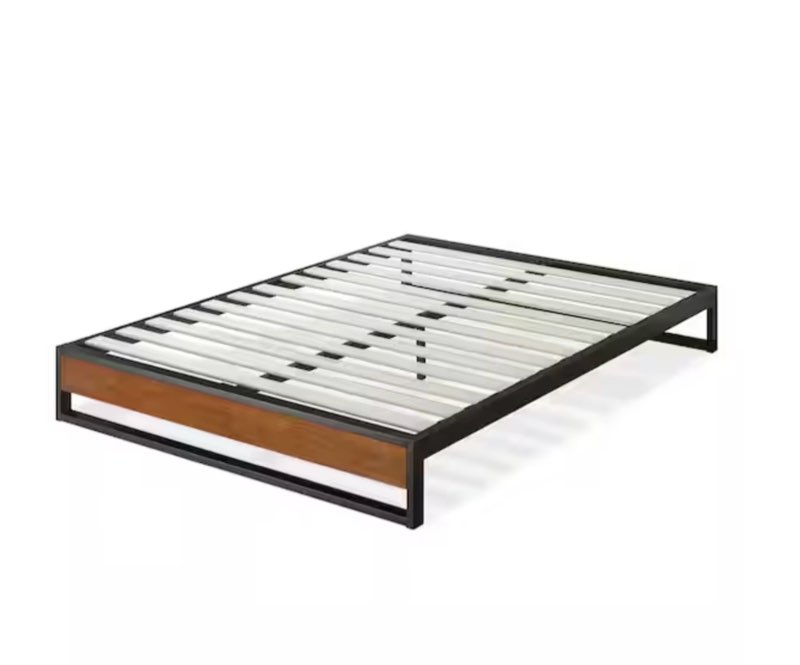 GOOD DESIGN Winner Suzanne Brown King 10 in. Bamboo and Metal Platforma Bed Frame