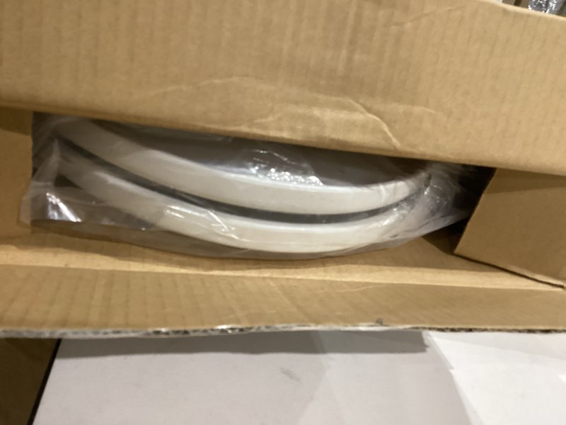 Condition photo showing New/Like New for Hibbent Premium Elongated Toilet Seat with Cover(Oval) Quiet Close, One-Click to Quick Release, Easy Installation Never Loosen Hinge, Slow Close Toilet Seat and Cover, Easy Cleaning-White Color 18.5'' Elongated