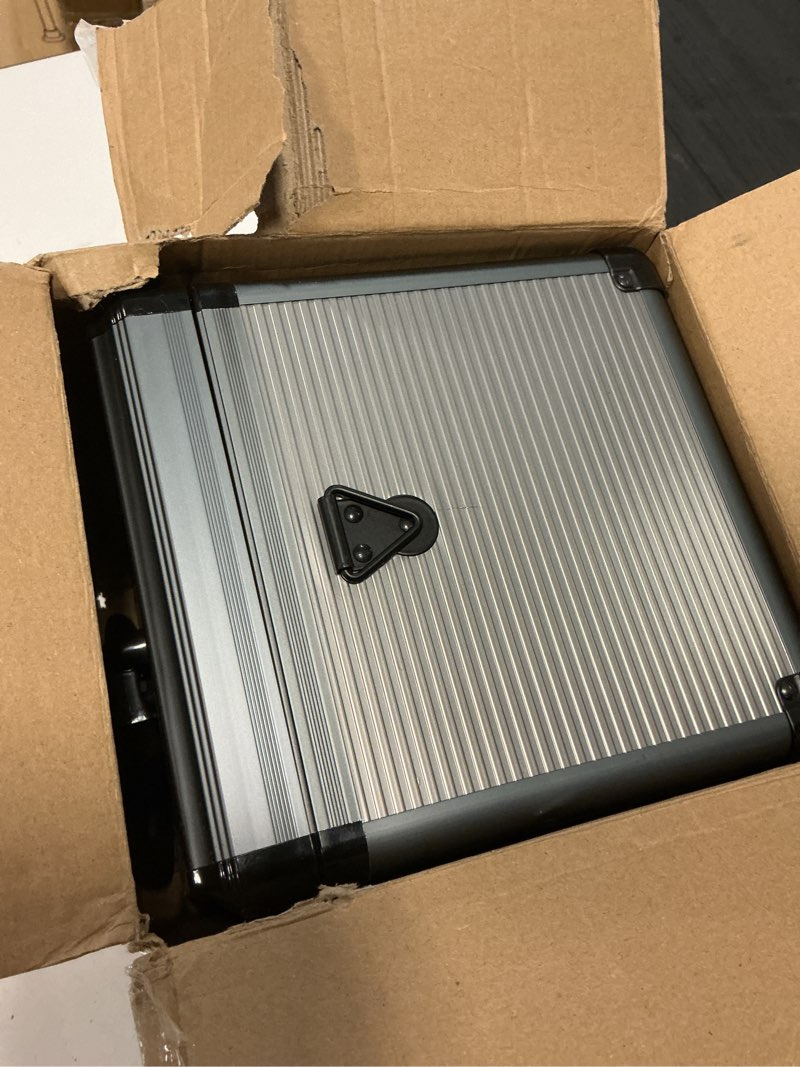 Condition photo showing Good Condition for medicine lock box with code, medication lock box with removable tray & pocket bag, portable first aid box for home, 12 * 7.7 * 7.9 inch (black) black medium-12inch