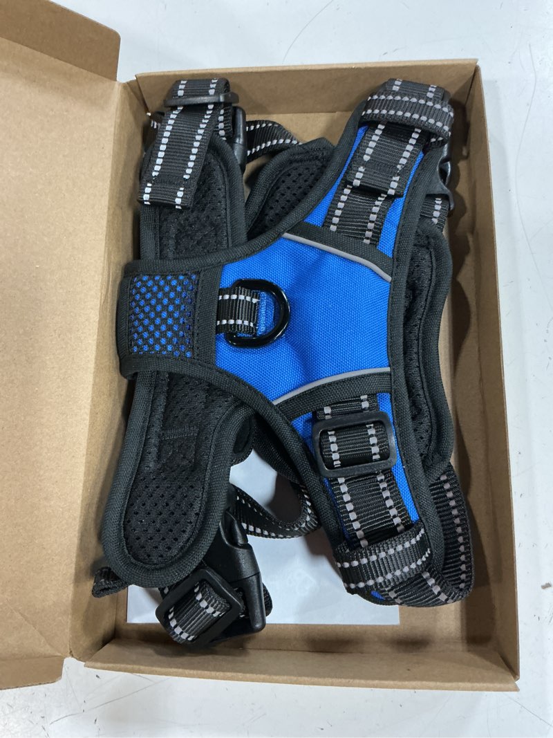 Condition photo showing Good Condition for phoepet no pull dog harness medium reflective front clip vest with handle,adjustable 2 metal rings 3 buckles,[easy to put on & take off](m, royal blue) medium royal blue
