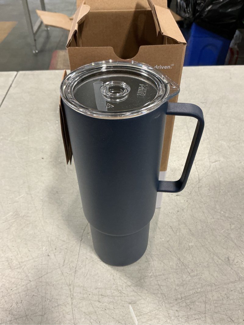 Condition photo showing New/Like New for MiiR All Day Straw Cup, 32oz - Innovative Stainless Steel Vacuum Cup With Lid, Featuring A Flexible Straw For Effortless Sipping and Splash-Proof Design Tidal Blue 32 Ounces