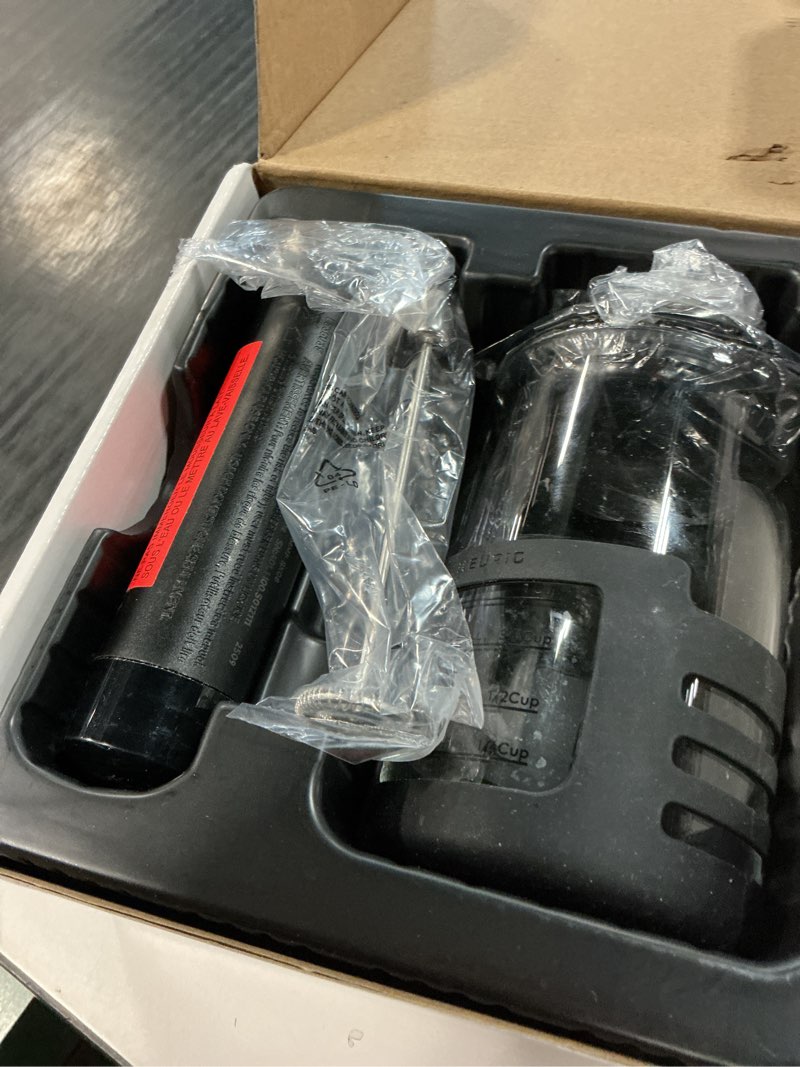 Condition photo showing As Is for Keurig SimpleCafe Frother, Rechargeable Handheld Milk Frother for Lattes, Cappuccinos & Iced Coffee, USB Cord Included, Microwave-Safe Frothing Cup, Hot & Cold Foam Maker