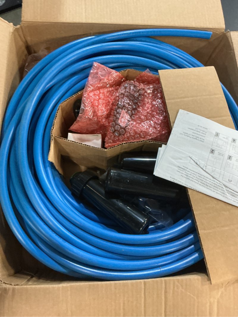 Condition photo showing New/Like New for orbit 50022 medium-area 1-zone all-in-one automatic watering system with b-hyve smart hose watering timer and b-hyve smart wi-fi hub sprinkler system small area with wi-fi