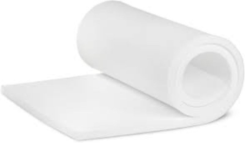 – upholstery foam cut to size | high-density polyurethane | outdoor cushions | ideal for oval & round tables | lasts 7–20 years | made in usa white 4 x 24 x 72