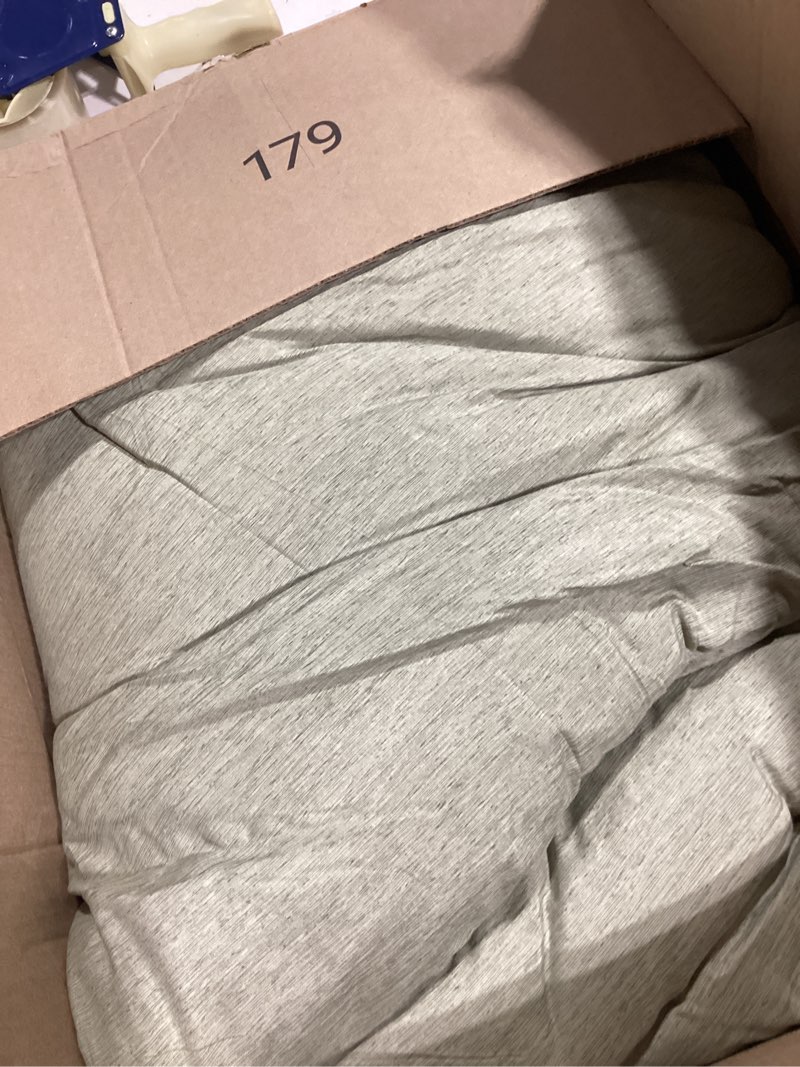 Condition photo showing As Is for monbix california king comforter set - 7 pieces cationic dyeing sage green bed in a bag cal king bed sets with comforter, sheets, pillowcases & shams, reversible bedding comforters sets sage green 7piece-cal king(104”*96”)
