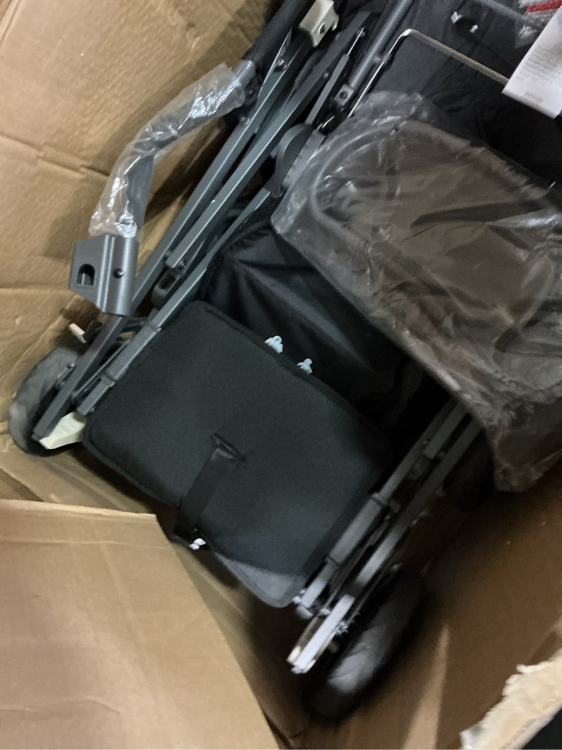 Condition photo showing As Is for Joovy Caboose Too Sit Stand Tandem Double Stroller - Black