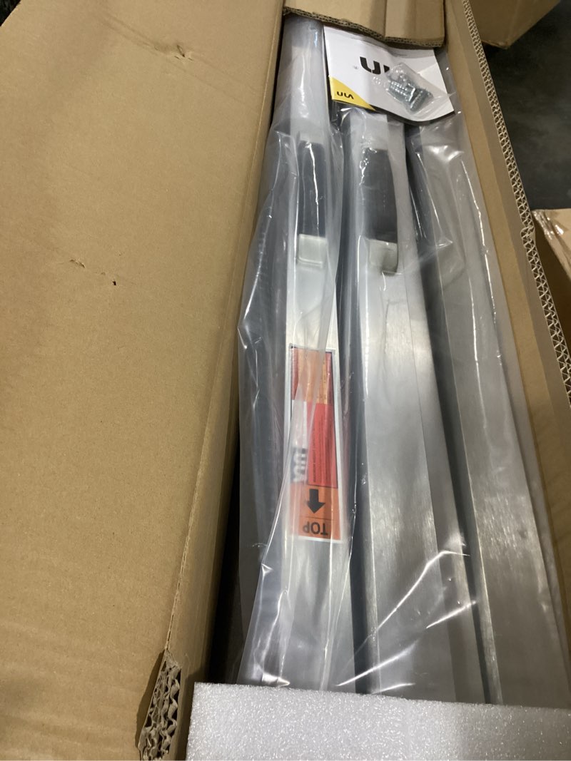 Condition photo showing As Is for VNN Portable Wheelchair Ramp 7FT, Seamless Non-Slip Aluminum Material Handling Ramps for Wheelchairs for Home, Handicap Wheelchair Ramps for Home Steps, Aluminum Loading Ramps for Home Steps, Doorways Aluminum 7FT (Usable height 7-21 inch)