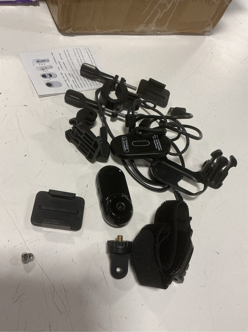 Condition photo showing As Is for mini body camera 1080p, 5'd card not riluden) black