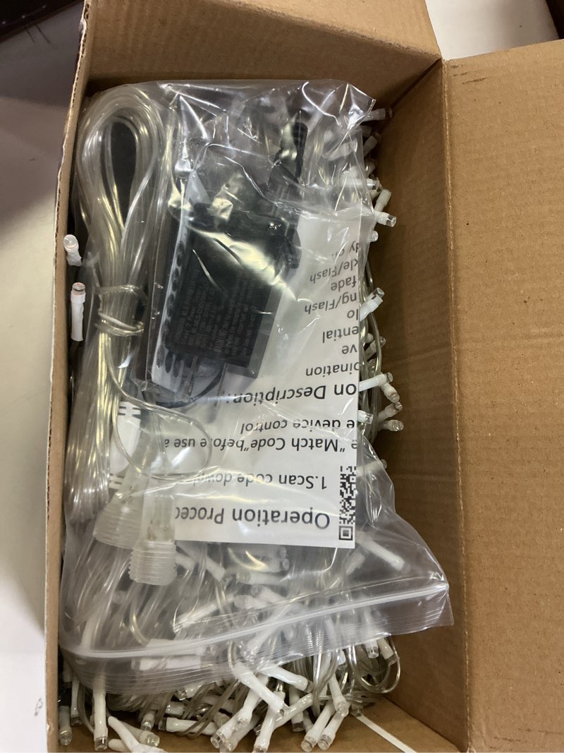 Condition photo showing Good Condition for Christmas String Lights Outdoor - 131Ft/40M 1680 LED 8 Modes with Remote Control and App Waterproof Christmas Lights for Patio Yard Garden Wedding Party-Multicolor Multicolor 1680LED / 131FT