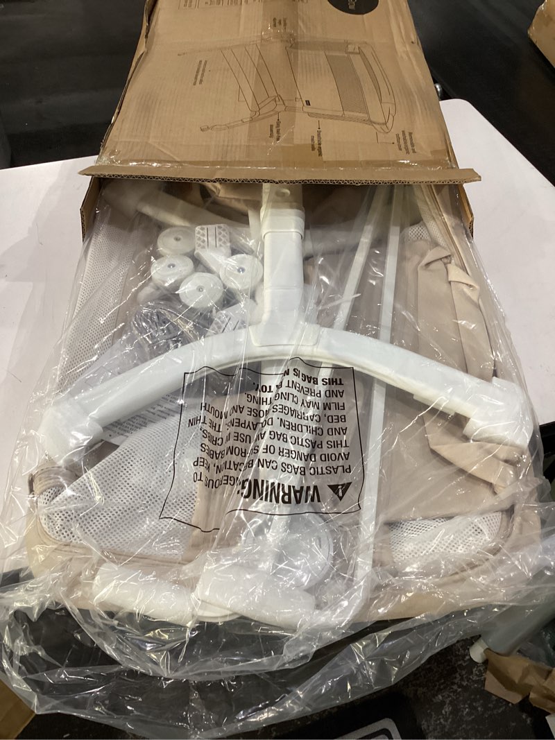 Condition photo showing New/Like New for bassinet bedside sleeper - all-mesh design, portable bedside bassinet for baby with washable mattress, 5 adjustable heights?beige?