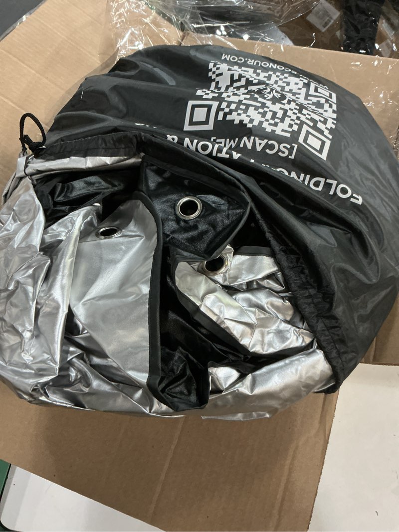 Condition photo showing Good Condition for EcoNour RV Windshield Sunshade | Reflective RV Windshield Cover for UV Rays & Heat Protection, Keeps Your RV Motorhome Cool | Shades for RV Fits RVs, Trucks, Motorhomes, Buses | XXXXX-Large 102"x51"