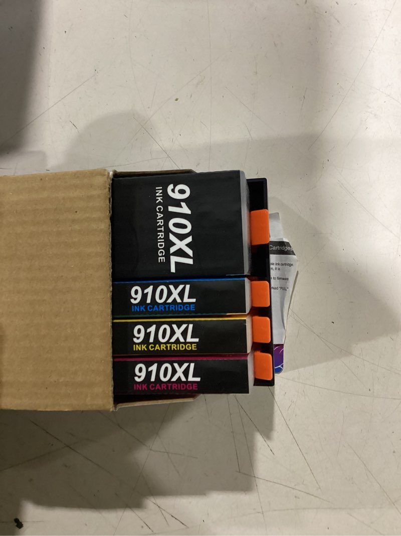 Condition photo showing New/Like New for 910xl ink cartridges for hp printers replacement for hp 910 910xl ink cartridges combo pack work for hp officejet pro 8020 8025 8028 8035 8010 8015 8018 8022 printers, 910xl black and color, 4 pack