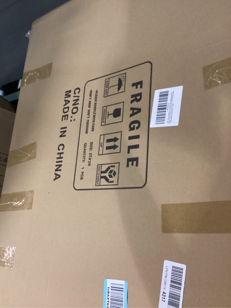 Condition photo showing New/Like New for picrit 22x30 picture frame, black engineered wood poster frame for horizontal or vertical wall mounting and displaying artwork photos, 1 pack black 22x30