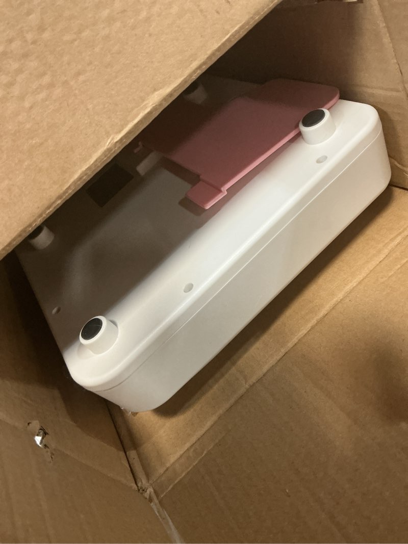 Condition photo showing As Is for makeasy pink thermal binding machine 500 sheets capacity, digital touch panel, air cooling, electric thermal binder for a4//a5/letter size documents, come with 10 pcs binding covers