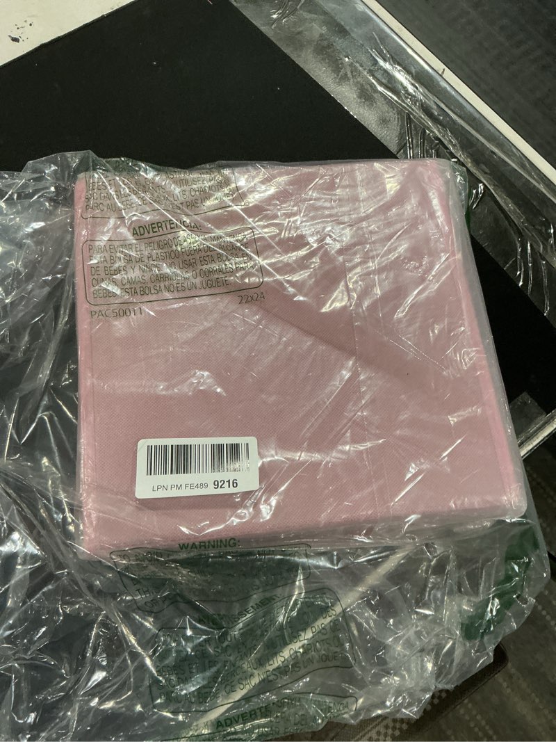 Condition photo showing As Is for GRANNY SAYS Cube Storage Bins, 11 Inch Storage Cube Organizer, Collapsible Fabric Storage Cubes with Handle, Decorative Cube Storage Organizer for Shelves, Closet, Pink, 6-Pack 11 Inch Pink-6 Pack